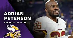 Adrian Peterson Receives Standing Ovation From Minnesota Vikings Fans