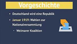 Krisenjahre 1919 - 1923 der Weimarer Republik einfach erklärt - Ereignisse der Krisenjahre erklärt!