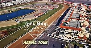 Del Mar Fairgrounds Thoroughbred Racetrack Aerial Tour