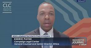 Washington Journal-Kedric Payne on the Biden Administration's Ethics Pledges
