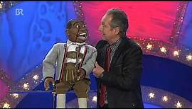 Bauchredner Perry Paul mit jodelnder Puppe Joseph im TV