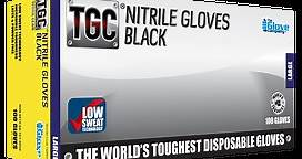 TGC® Black Nitrile Disposable Gloves - The Glove Company - Australia