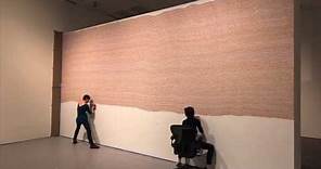Time Lapse of Sol LeWitt's "Wall Drawing #797" | Blanton Museum of Art