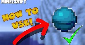 How to Use HEART of the SEA in Minecraft! 1.16.4