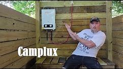 OUTDOOR SHOWER BUILD PART 5 ~ THE CAMPLUX ON DEMAND WATER HEATER