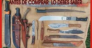 Machetes y sus funciones. Lo que debes saber antes de comprar, incluidos de fabrica y modificados