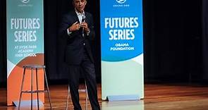 President Obama visits Hyde Park Academy in Chicago for Futures Series conversation