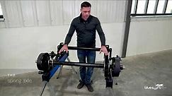 Learn Axle Components, Differences between torsion axles and spring axles on your trailer.