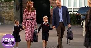 'She's very excited!': Princess Charlotte arrives for first day of school