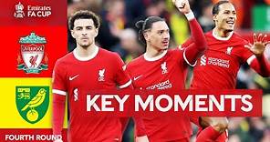 Liverpool v Norwich City | Key Moments | Fourth Round | Emirates FA Cup 2023-24