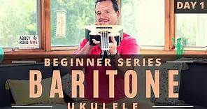 Baritone Ukulele Beginner Series | Day 1 | Tutorial + Chords + Play Along