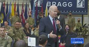 President Biden and First Lady Visit Troops at Fort Bragg