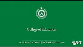 Education | UNT Commencement Spring 2023