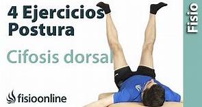 4 ejercicios para la cifosis dorsal y la postura corporal