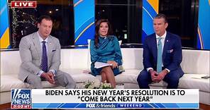‘Fox & Friends Weekend’ co-hosts question Biden’s New Year’s Resolution: Back to what?