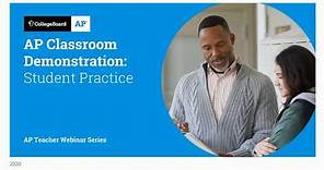 AP Classroom Demo #3: Understanding Self-Paced Student Practice