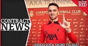 Diogo Jota Signs New Liverpool Contract Through To 2027 | PICTURES