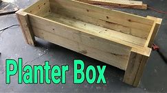 How to build a wooden planter box