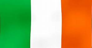 Evolución de la Bandera Ondeando de Irlanda - Evolution of the Waving Flag of Ireland