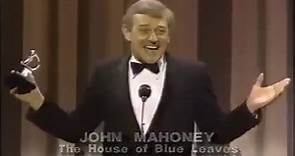 In 1986, John Mahoney won the Tony Award for Best Featured Actor in a Play. In his speech, you can see a bit of the mannerisms he gave to Martin Crane (especially the head going back when laughing).