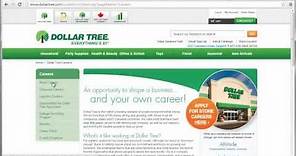 Dollar Tree Application Online Video