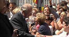 Dernière sortie officielle du roi Albert II à Liège en Belgique - 19/07