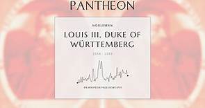 Louis III, Duke of Württemberg Biography - German noble (1554–1593)