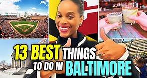 ✨BEST THINGS TO DO In Baltimore Maryland | Top 13 Must See Attractions & Activities In Baltimore MD