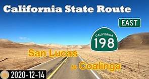 CA-198, the section from San Lucas to I-5 near Coalinga, scenic drive eastbound