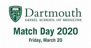 Match Day 2020 - Geisel School of Medicine at Dartmouth