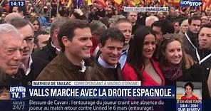 Manuel Valls participe à une manifestation à Madrid avec la droite et l'extrême droite