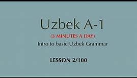 Learn the Uzbek language A-1 Lesson 2/100