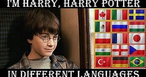 "I'M HARRY, HARRY POTTER" (in 16 different languages) Harry Potter Multilanguage