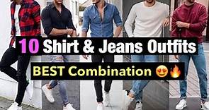 10 Shirt With Pant/Jeans Style Combination | Best Colours for Men Clothing | Easy Outfit Ideas