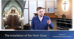 Licencing of Rev Peter Shaw