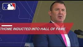 Jim Thome is inducted into the Baseball Hall of Fame