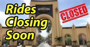 8 Ride Closings Happening Soon at Universal Orlando | Dates Revealed
