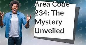 What city is area code 234 in USA?