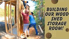 Building our wood shed storage building!