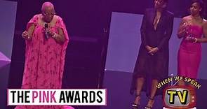 Elisabeth Omilami Honored with The Samaritan Award at 2023 Pink Awards