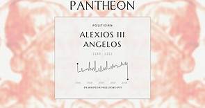 Alexios III Angelos Biography - Byzantine emperor from 1195 to 1203