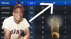 I put WILLIE MAYS in a 0 OVERALL LEAGUE and *BROKE THE GAME*! (MLB The Show 23 Franchise)