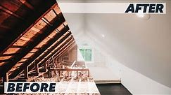 Incredible Attic Transformation in 5 Min | Timelapse DIY Attic Loft Renovation