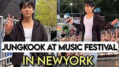 Jungkook Attend Global Music Festival in Newyork, JK at Music Festival