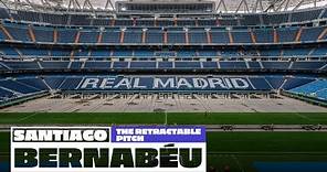 The AMAZING pitch retraction at the new Santiago Bernabéu stadium! | Real Madrid