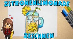 Zitronenlimonade einfach malen für Kinder | ab 10 Jahren | Malen mit Evi | deutsch