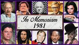 In Memoriam 1981: Famous Faces We Lost in 1981