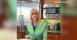 Suzanne Somers gets in the St Patrick's Day spirit by cooking