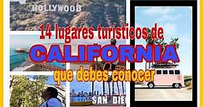 Conociendo a California 🇺🇸 Los 14 mejores lugares para visitar en CALIFORNIA 🔥🏖❄️