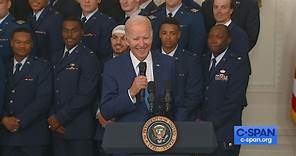 President Biden Presents Commander-In-Chief Trophy